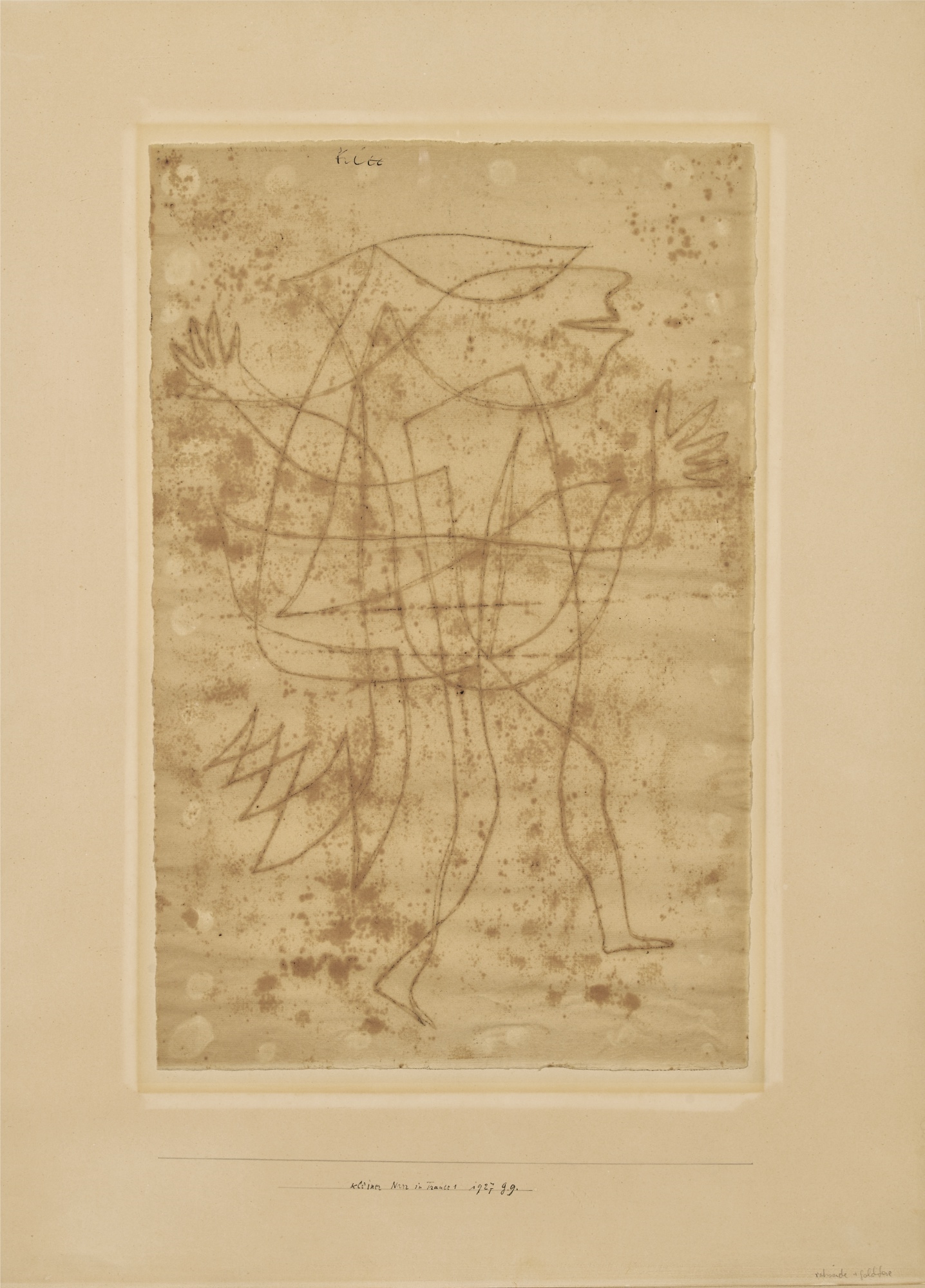 KLEINER NARR IN TRANCE, 1927 by Paul Klee, 1927