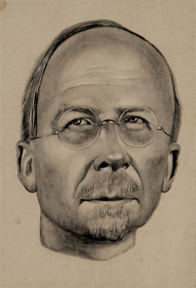 Portrait of Eugeen Soudan by Frits van den Berghe