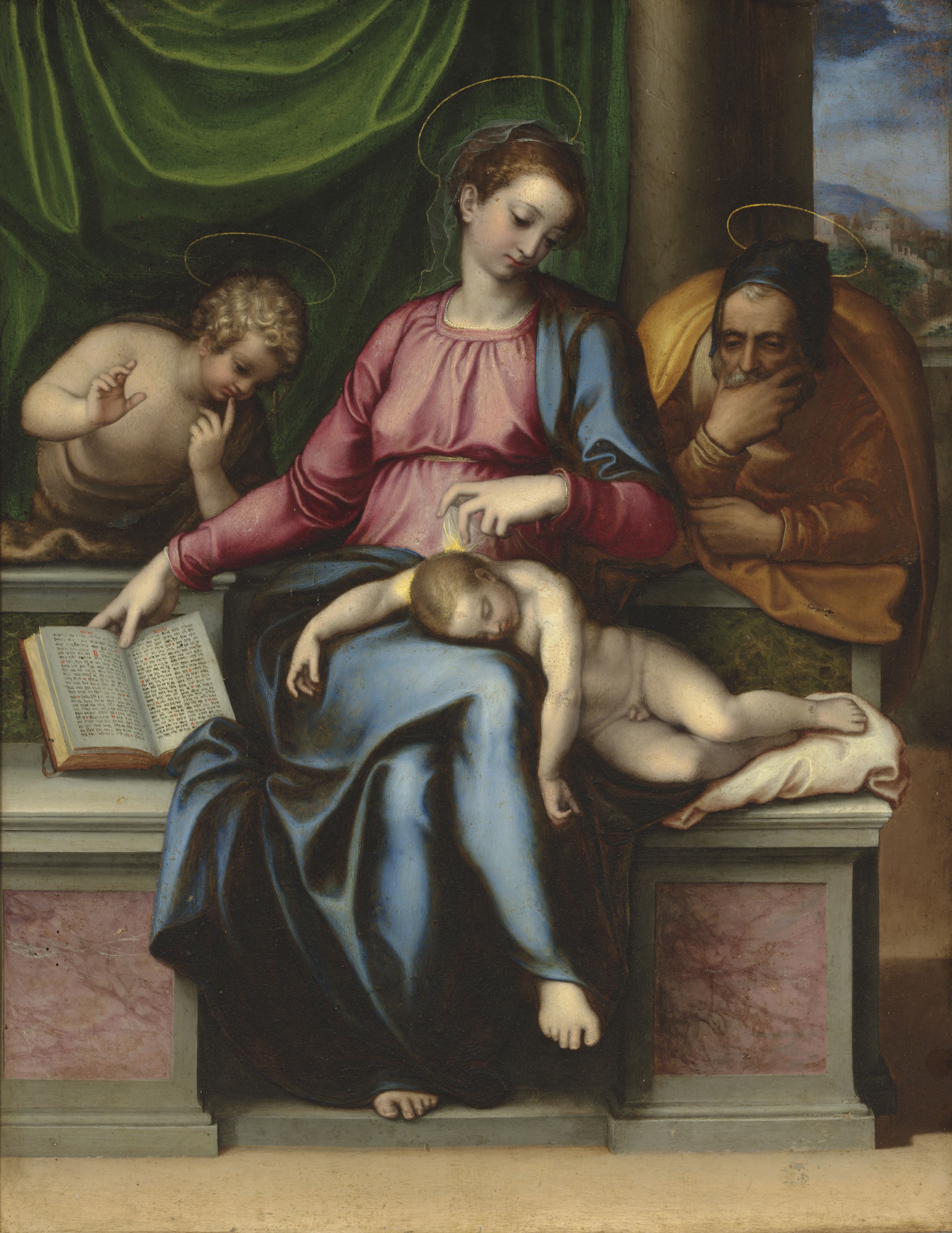 The Holy Family with the Infant Saint John the Baptist by Marcello Venusti