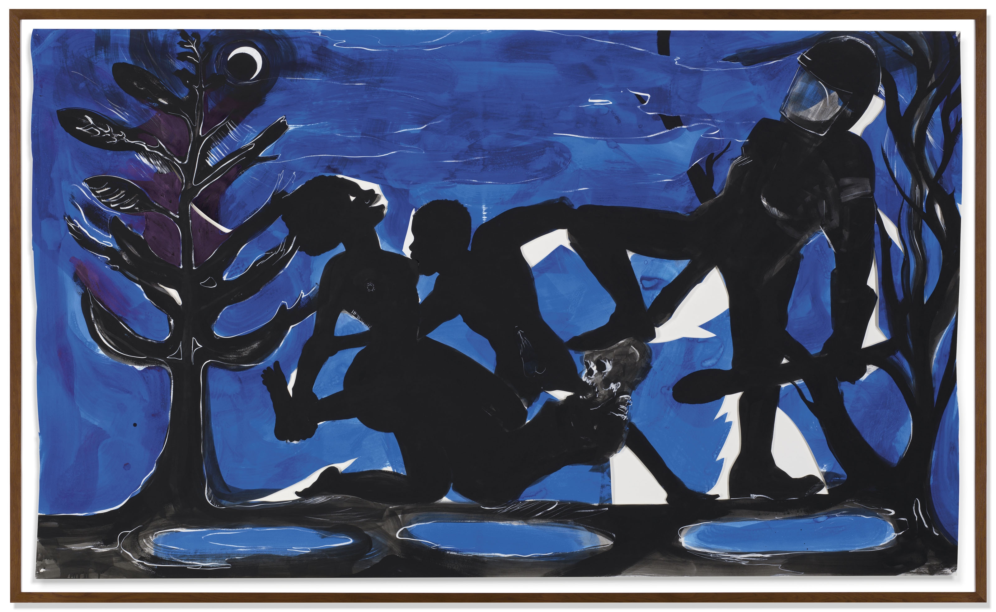 Artwork by Kara Walker, Four Idioms on Negro Art #4 Primitivism, Made of flashe, tempera, and watercolour on paper