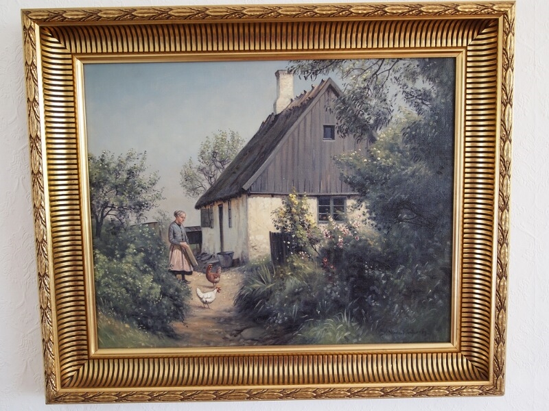 Farmhouse scenery by Niels Walseth