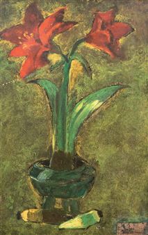 Nature morte au vase de fleurs - Nguyễn Trầm