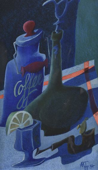 ZÁTIŠÍ S KÁVOU by Svatopluk Pitra, 1984