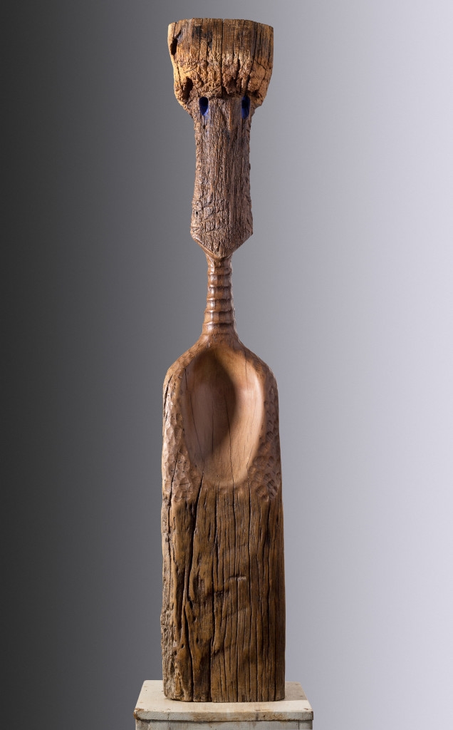 Artwork by Pablo Damiani, TOTEM, Made of Carved hard wood, polychrome