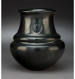 A Santa Clara Blackware Jar - Richard Ebelacker