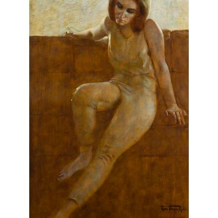 Portrait of a woman by Wade Reynolds, 1965