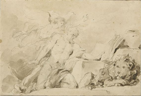 The vision of Saint Jerome by Jean-Honoré Fragonard