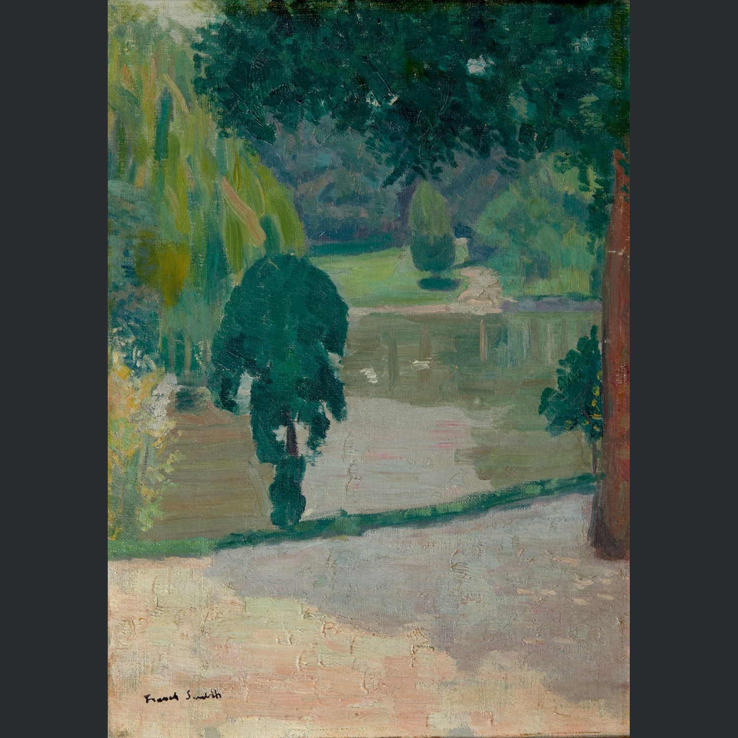 Artwork by Francis Smith, Bord de lac, Made of Oil on canvas