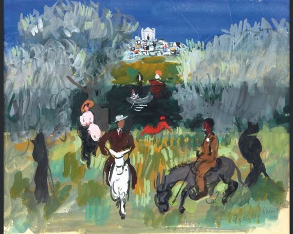 A dos d'ane dans les oliviers