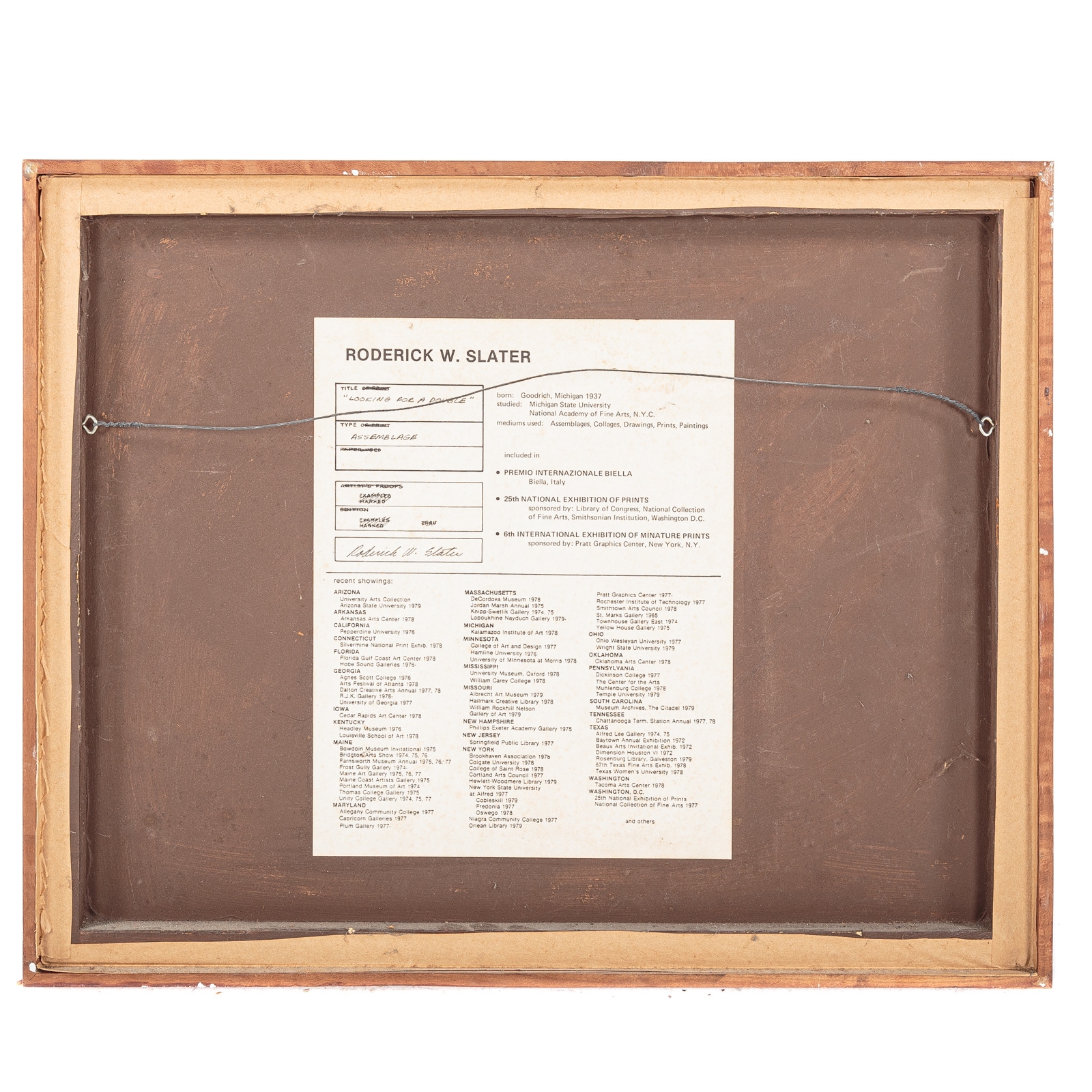 Roderick Slater | Slater. Looking for a Double | MutualArt