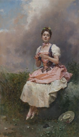 The Rendezvous by Raimundo de Madrazo y Garreta