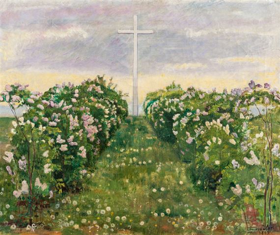 Der Weg der Auserwählten Seelen by Ferdinand Hodler, 1893