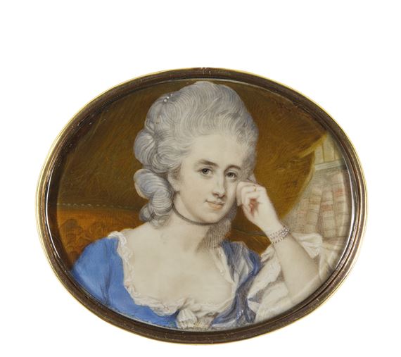PORTRAIT OF A LADY, CIRCA 1785 by Jeremiah Meyer