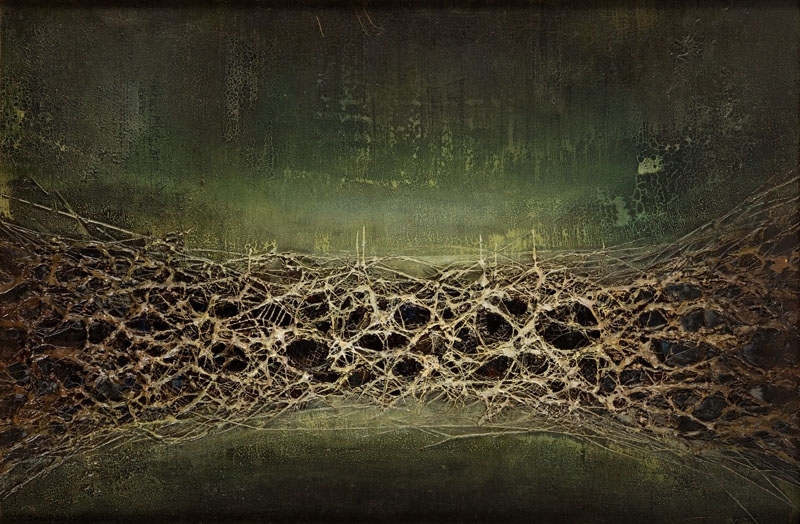 Artwork by Zdzislaw Salaburski, Composition, Made of mixed/canvas