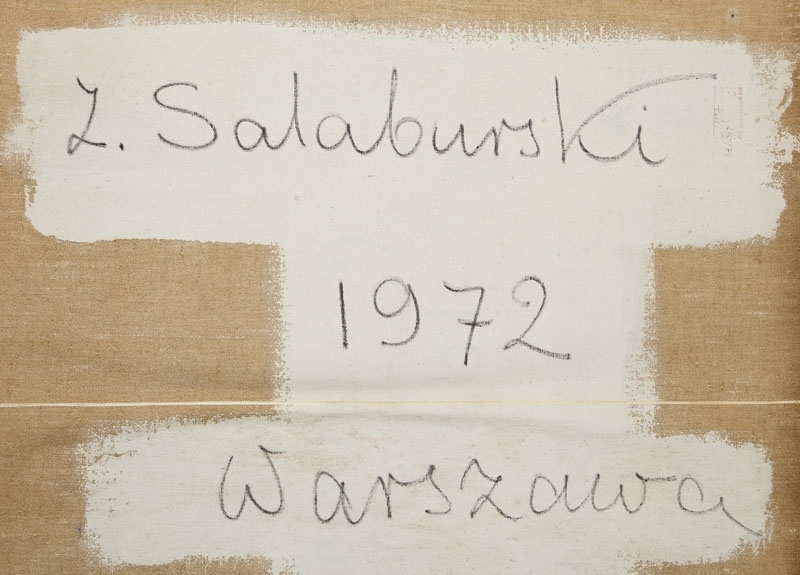 Artwork by Zdzislaw Salaburski, Composition, Made of mixed/canvas
