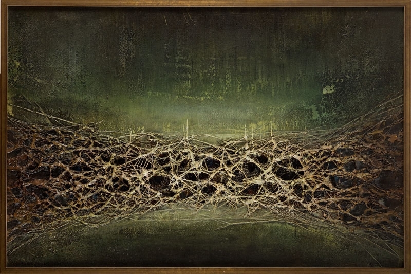 Artwork by Zdzislaw Salaburski, Composition, Made of mixed/canvas