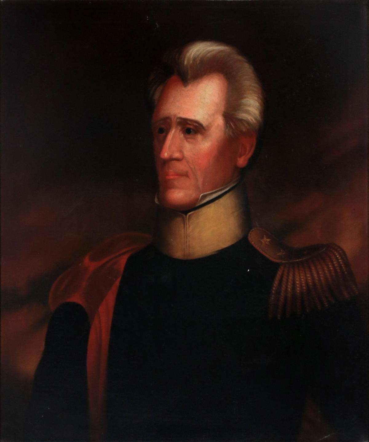 Ralph Eleaser Whiteside Earl Untitled. Portrait of Andrew Jackson in