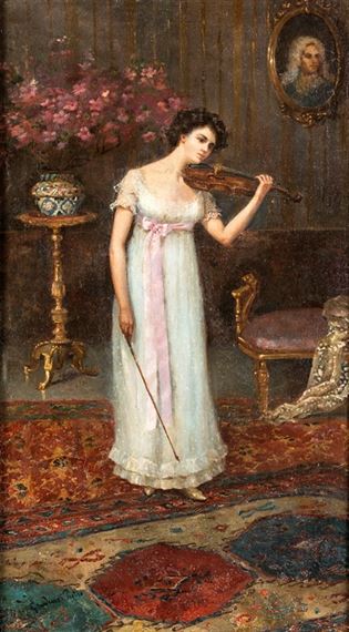 Lezione di Violino by Pietro Gaudenzi