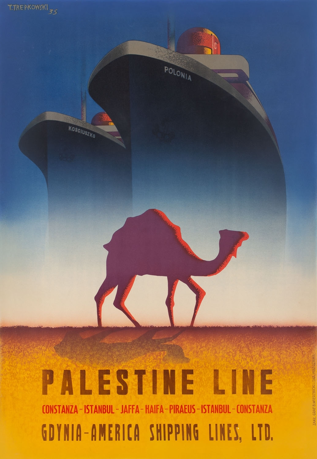 PALESTINE LINE' by Tadeusz Trepkowski, 1935