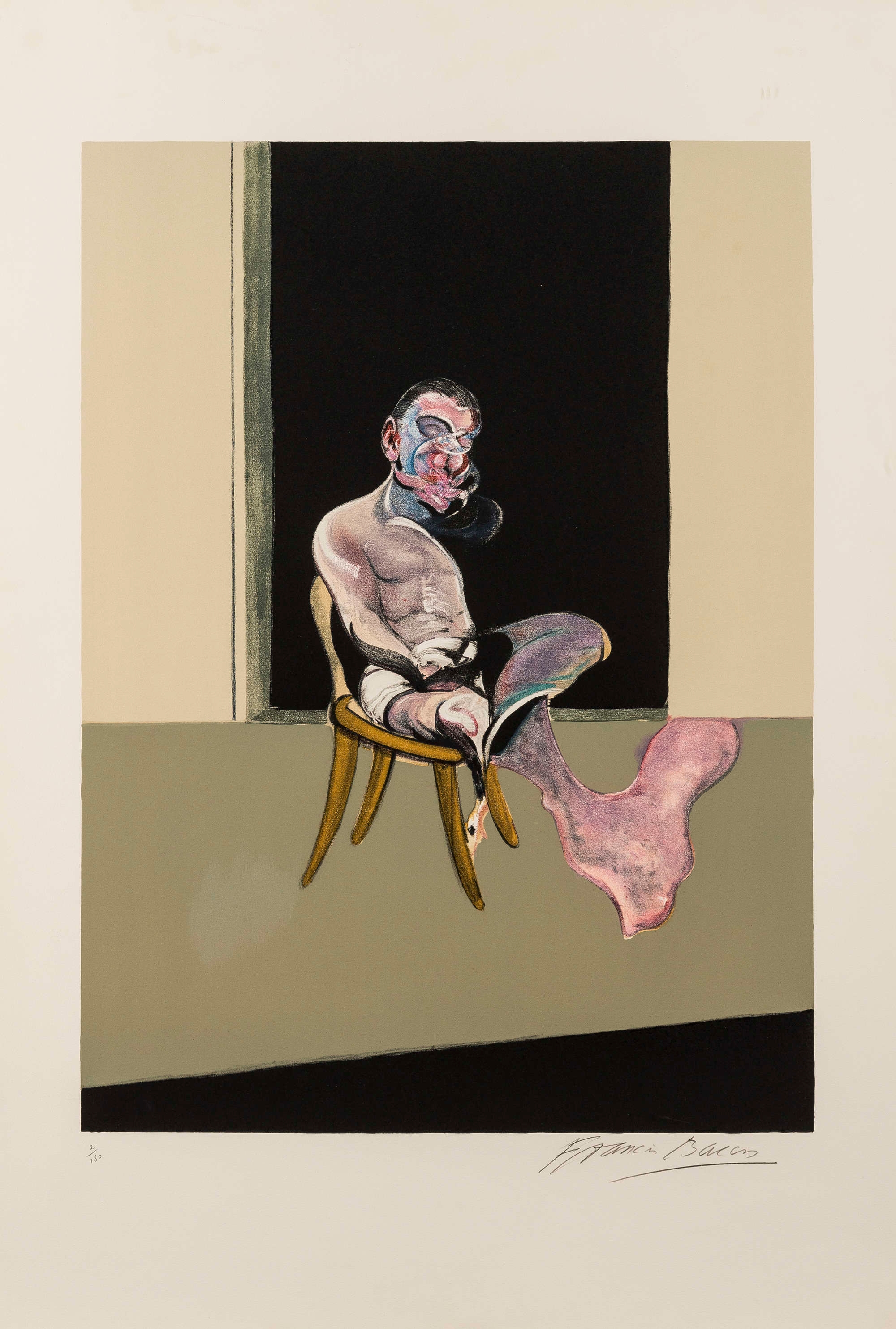 Triptych: August 1972 (Right Panel) (Sabatier 23) by Francis Bacon, 1989