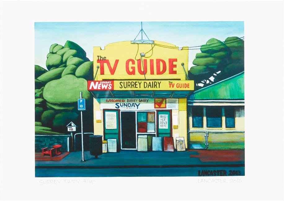 Artwork by Josh Lancaster, Surrey Dairy, Made of lithograph