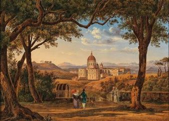 Rome, View of St. Peter’s Basilica - Johann Christoph Gubig