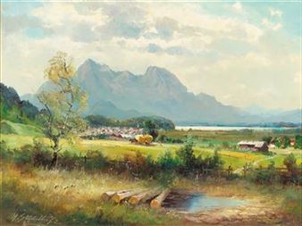 View of the Kochelsee - Hans Stadelhofer