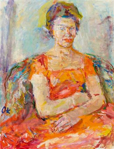 Ann Windfohr by Oskar Kokoschka, 1960