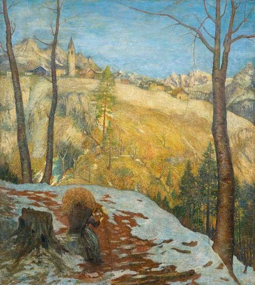 Paesaggio montano by Carlo Fornara, Circa 1900