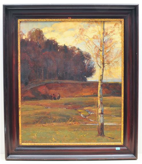 Landschaft mit tanzenden Kindern by Bernhard Buttersack, 1903