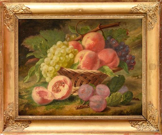 Corbeille de fruits by Anthelme-Eugene Grobon