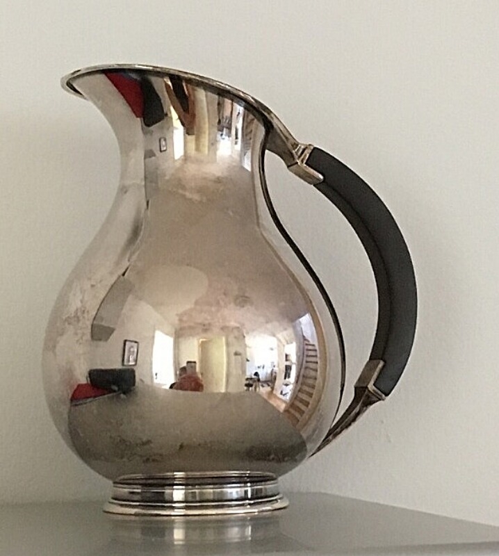 Artwork by Grann & Laglye, Grann & Laglye jug of silver with handle of bakelite, Made of silver