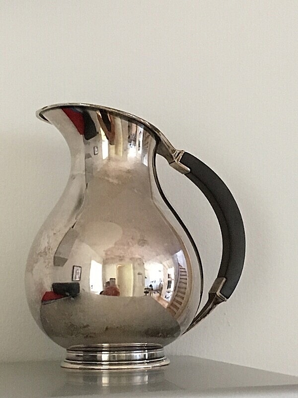 Artwork by Grann & Laglye, Grann & Laglye jug of silver with handle of bakelite, Made of silver