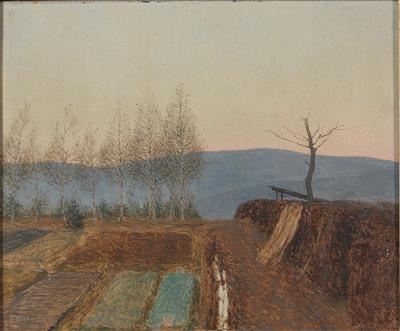 A landscape by Emanuel Baschny, 1906