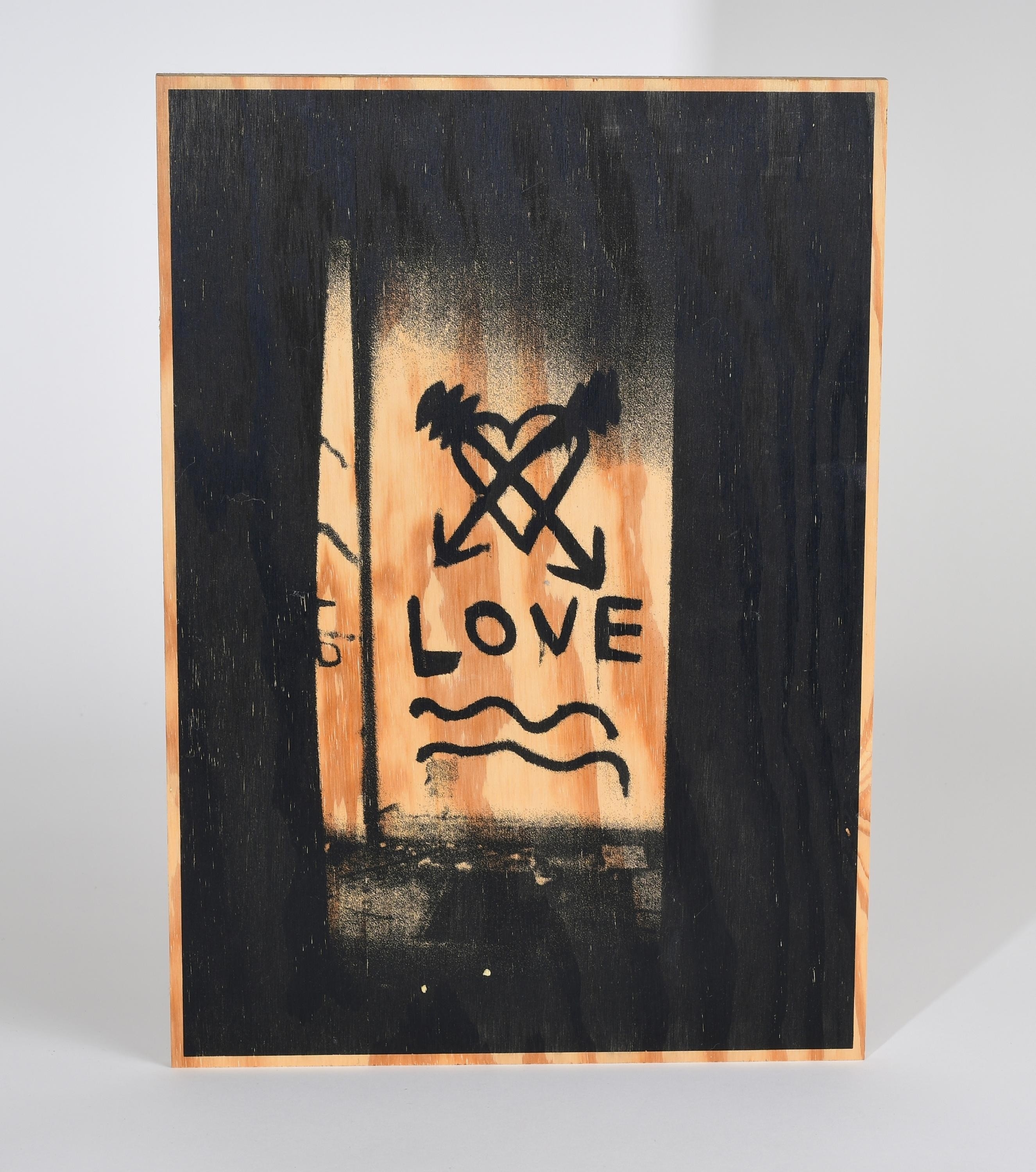 Artwork by Stephan Balkenhol, Love, Made of Silkscreen on plywood
