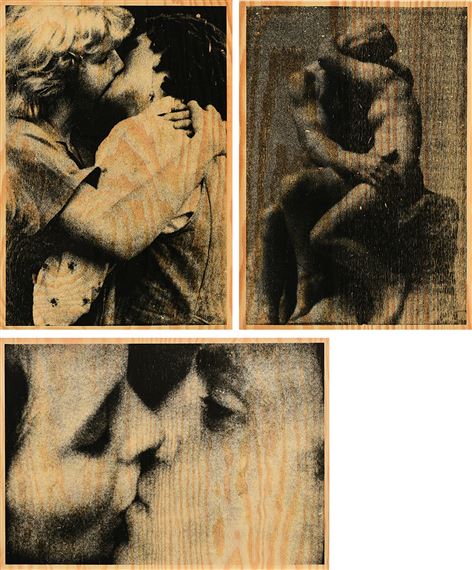 3 Works: Kiss I-III by Stephan Balkenhol, 2000