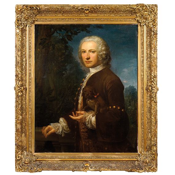 "Portrais of a Gentleman with a dog" by Sir Joshua Reynolds