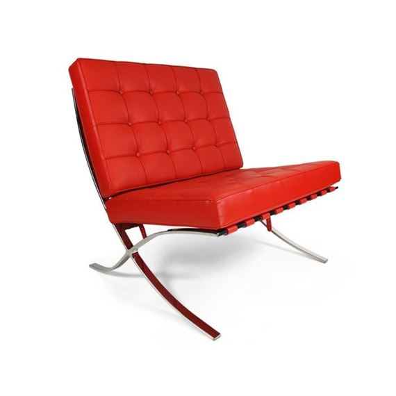 Paire de chauffeuses Barcelona by Ludwig Mies van der Rohe, Knoll Associates, 1929