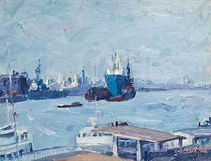 Harbor by Oh Chi-Ho, 1975