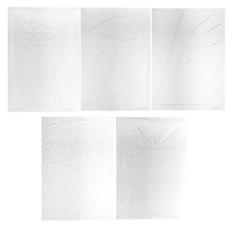 5 WORKS; UNTITLED - Antonin Kaspar