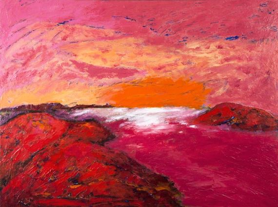 Penny Stutterheim | Pink Sunset at Sea | MutualArt