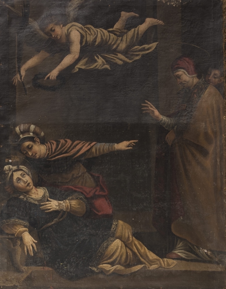 La morte di Santa Cecilia, da Domenichino by Roman School, 17th Century