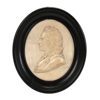 Portrait of Ludvig Holberg in profile - Olaf Glosimodt