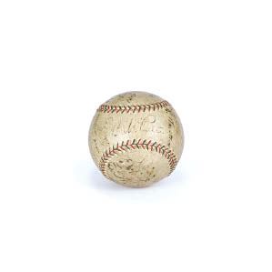 Signed ball - Babe Ruth