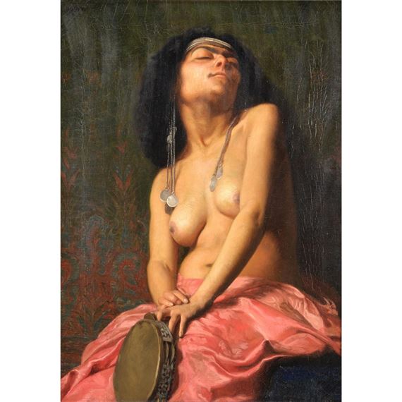 The tambourine girl by L. Robin