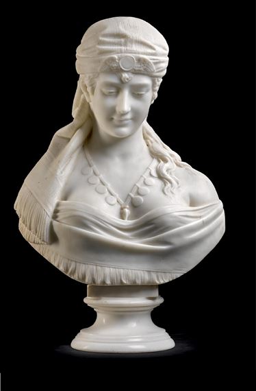 BUST OF CLEOPATRA by Cesare Lapini, 1889
