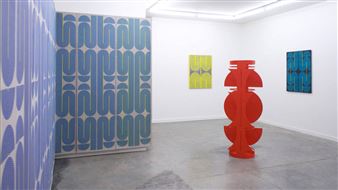 Elise Ferguson's 'June Room' Stretches Its Stripes and Curves Beyond the Gallery's Edge