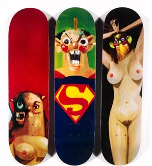 Pop art iconographs': Supreme skateboards go under hammer, Skateboarding