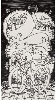 Double Parked My Heart, diptych - Timothy Curtis