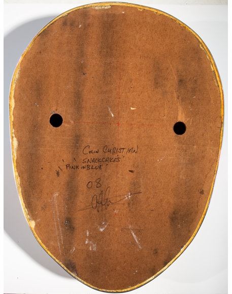 Artwork by Colin Christian, Snack Cakes, Pink in Blue, Made of Fiberglass and acrylic with handpainting